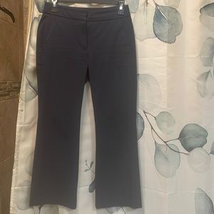 NWT* JCREW* NAVY FLARED CROPPED DRESS PANTS* 0P